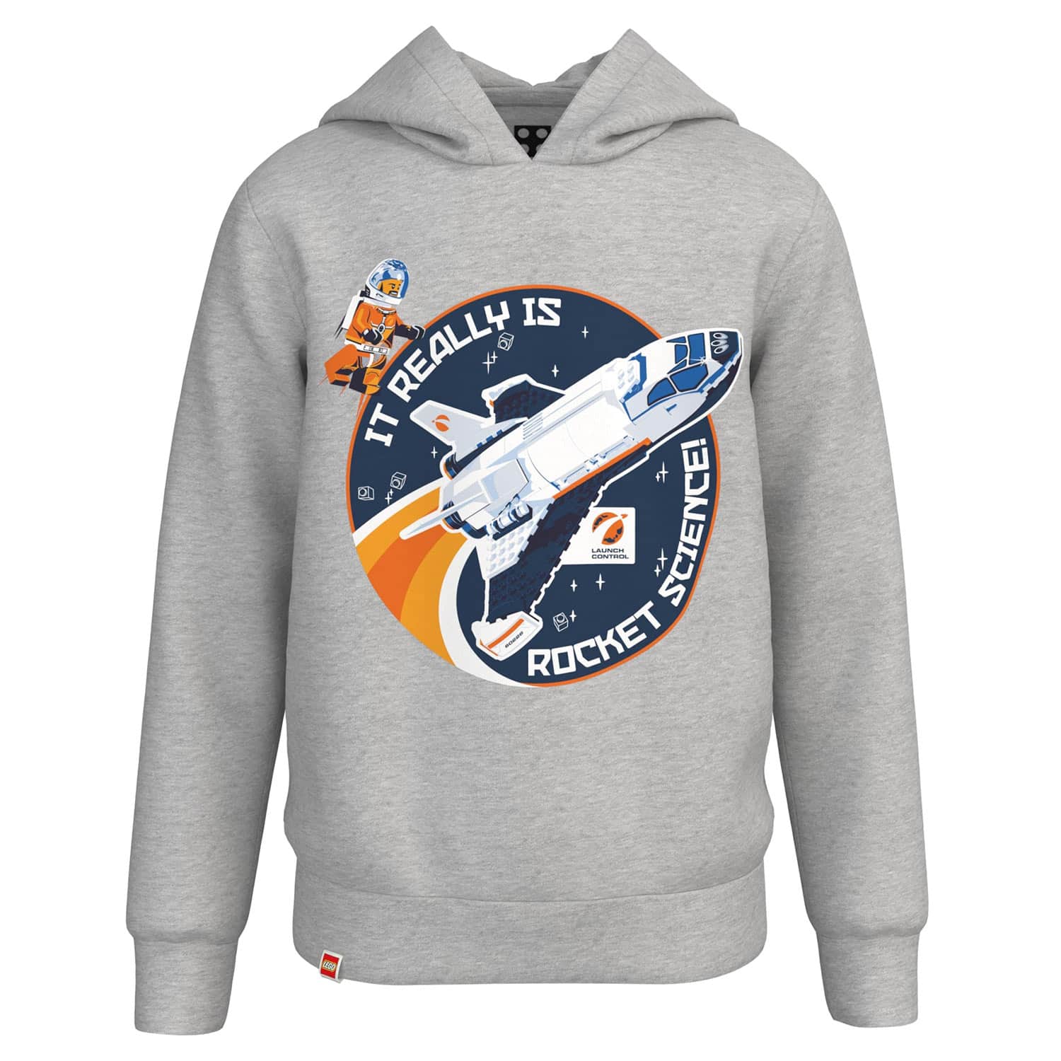 LEGO City duks sa kapuljačom, melirano siva