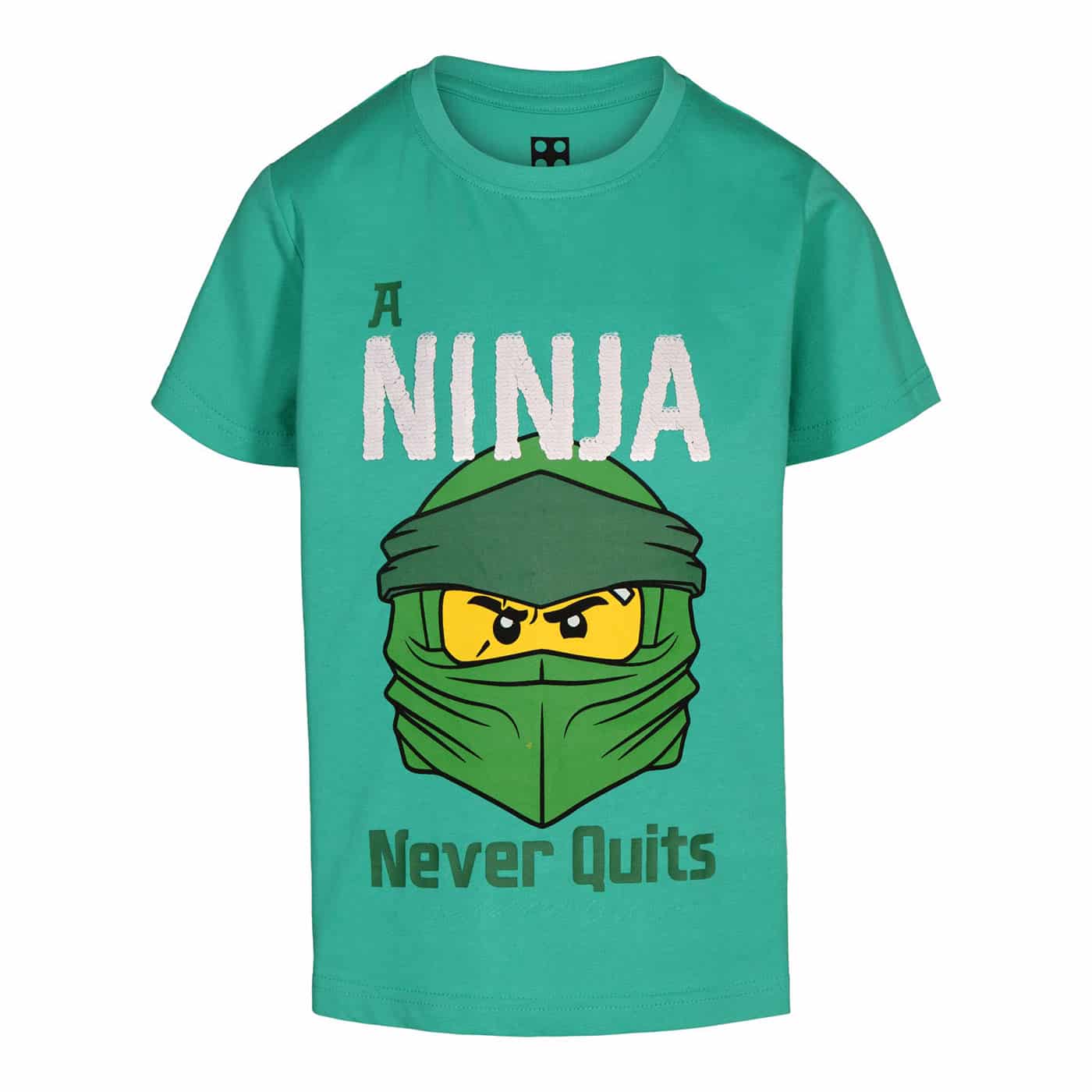 LEGO Ninjago majica, kratak rukav, zelena, melirana