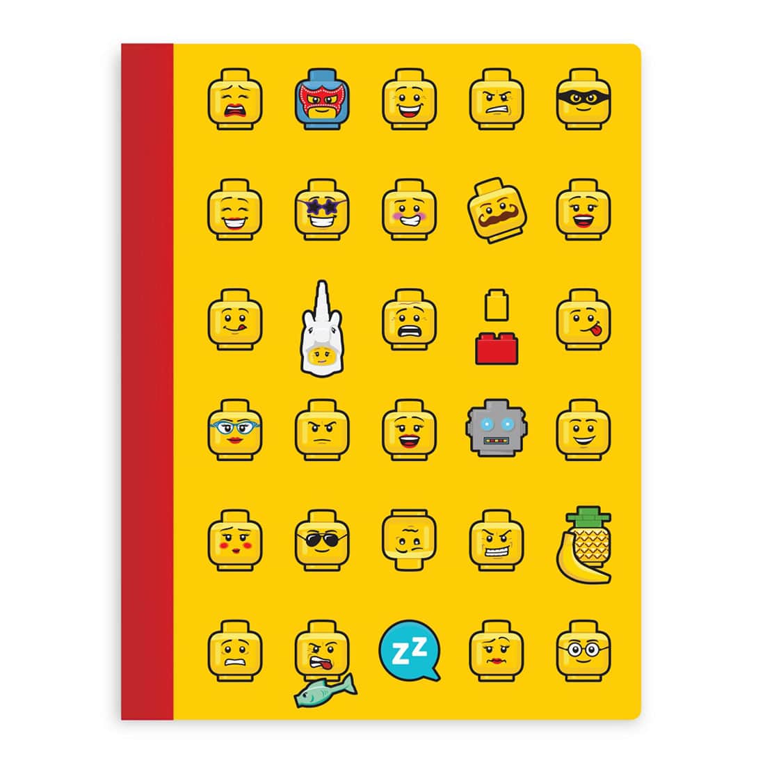 LEGO ukoričena sveska, žuta