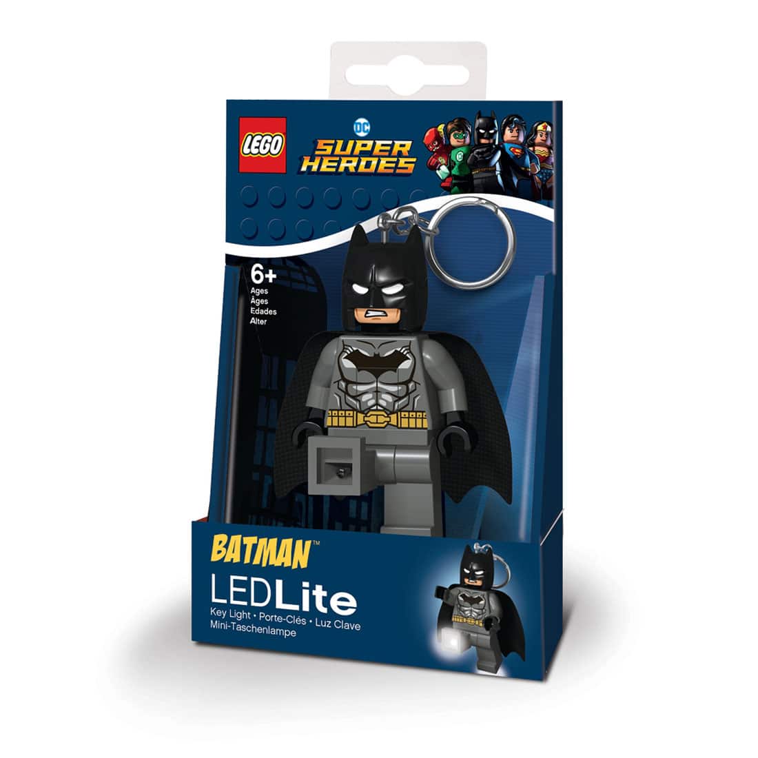 LEGO DC Comics privezak za ključeve sa svetlom: Sivi Betmen