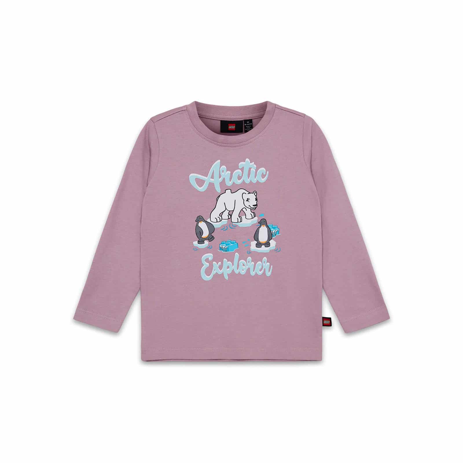 LEGO DUPLO majica dugih rukava, prljavo roze