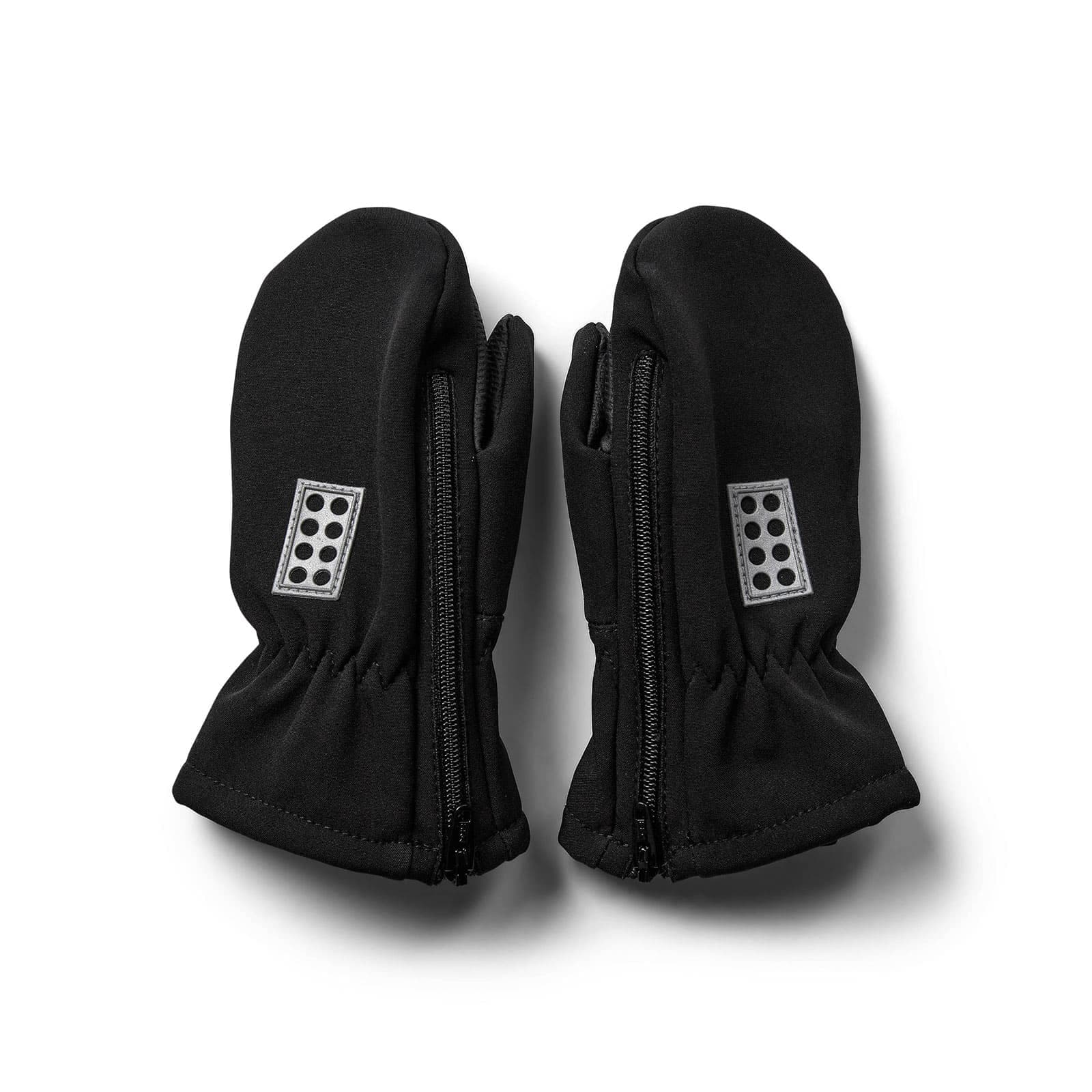 LEGO Iconic softšel rukavice bez prstiju, crna