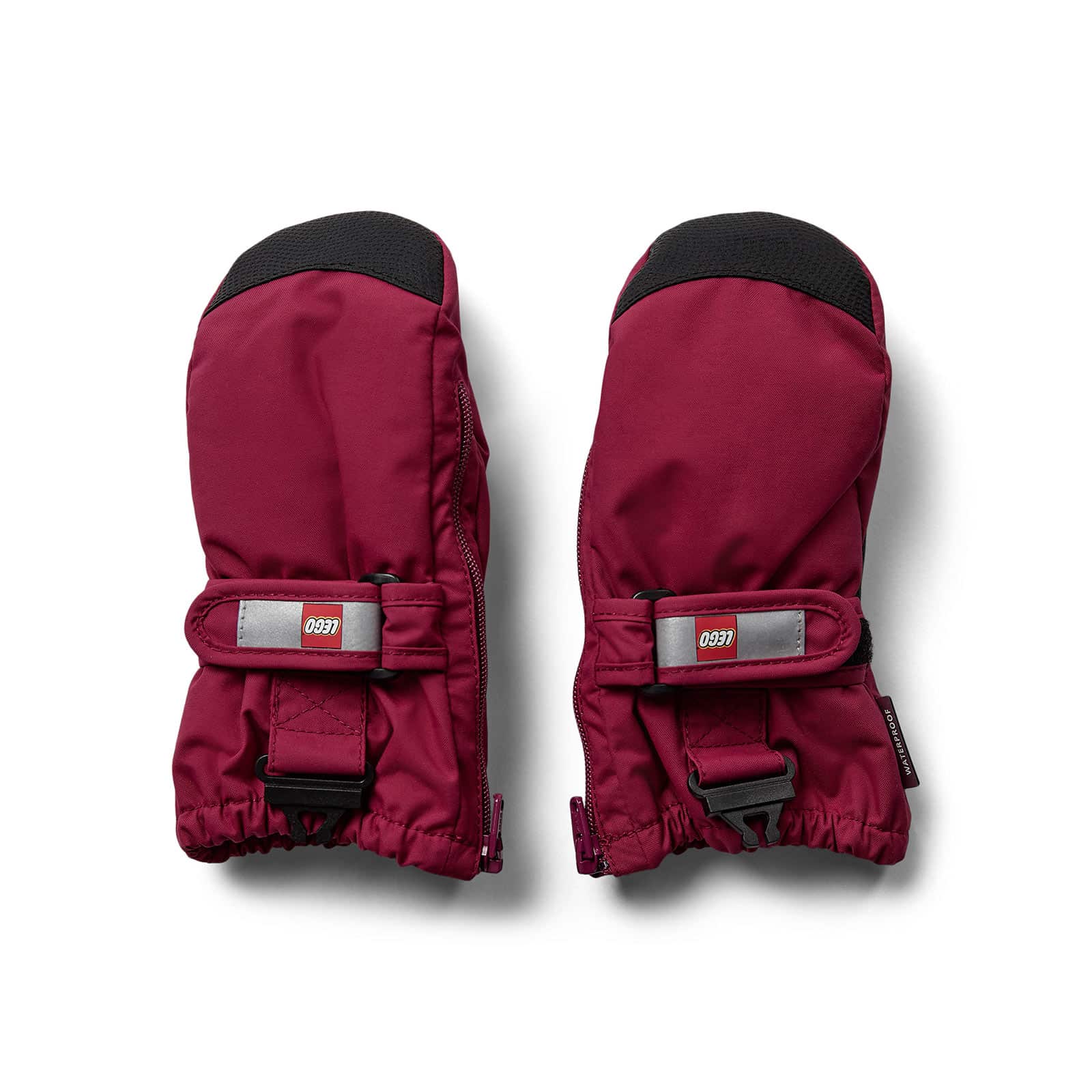 LEGO Iconic ski rukavice bez prstiju, bordo