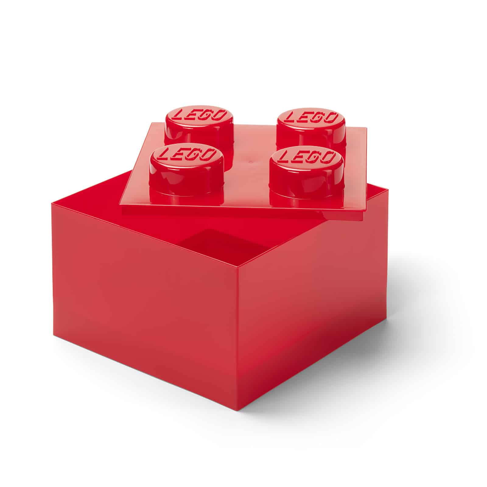 LEGO kutija za odlaganje sa poklopcem (4): Svetlucavo crvena