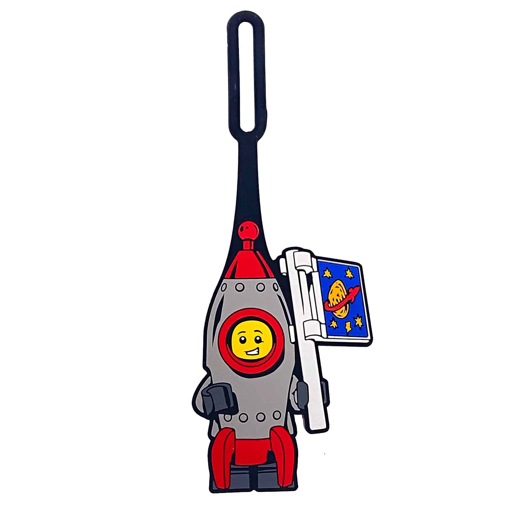 LEGO etiketa za torbu: Dečak u raketa kostimu