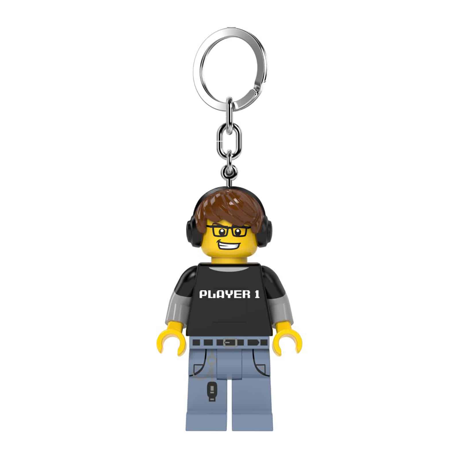 LEGO Minifigure privezak za ključeve sa svetlom: Gejmer