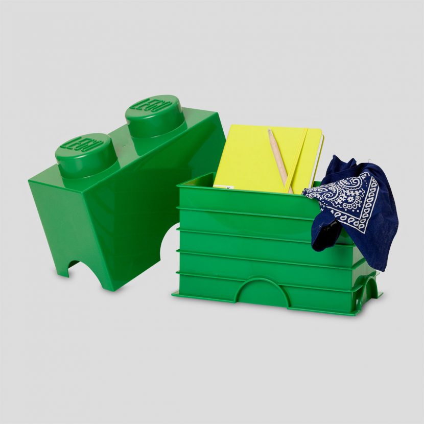 LEGO kutija za odlaganje (2): Tamno zelena